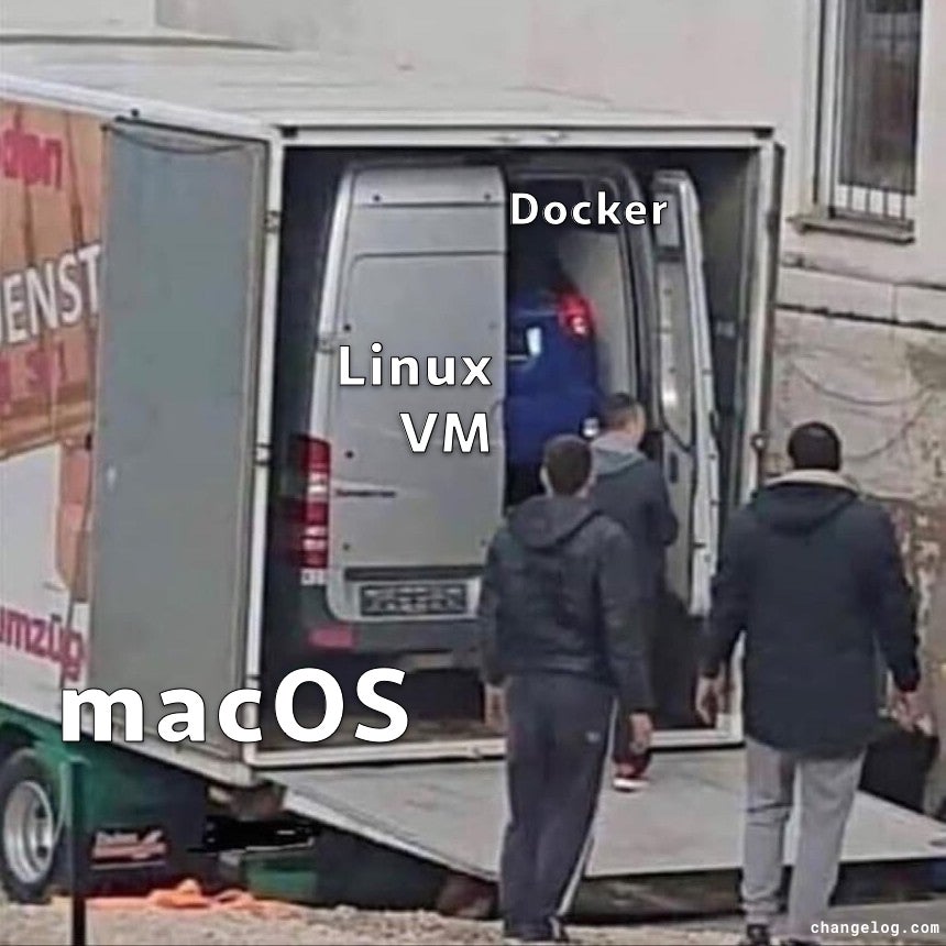 Docker inside Linux VM inside macOS