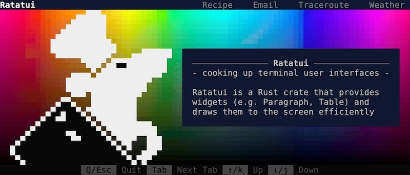 Ratatui screen capture