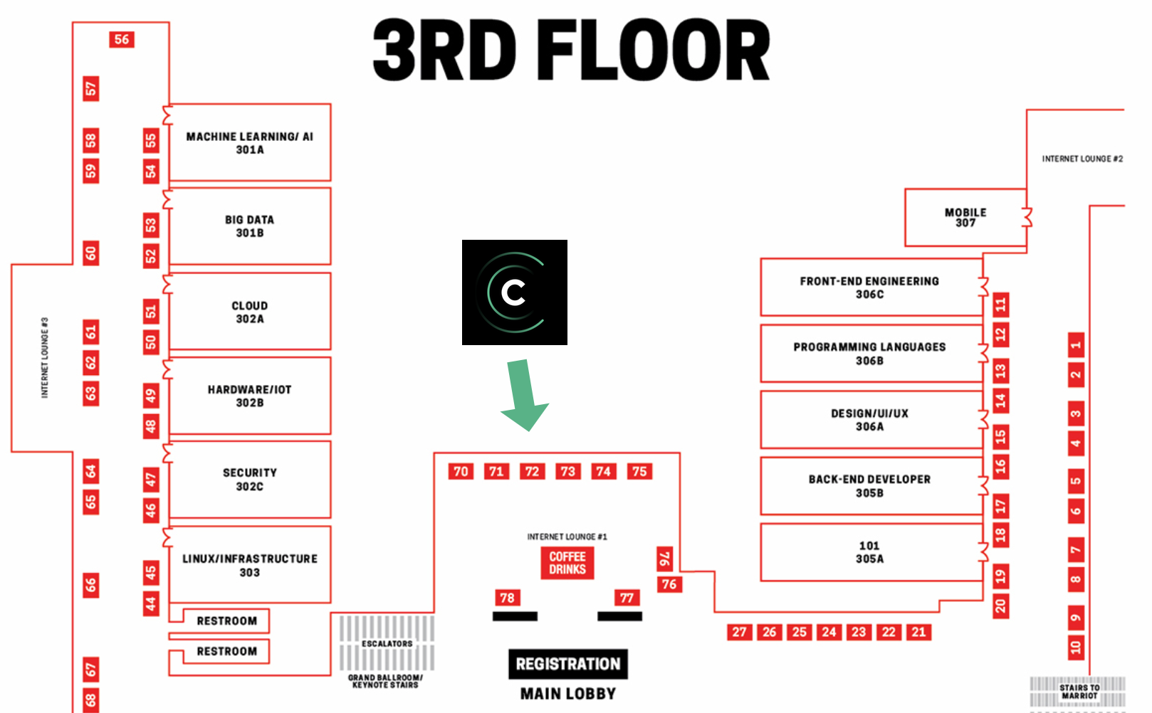 All Things Open 2019 booth layout