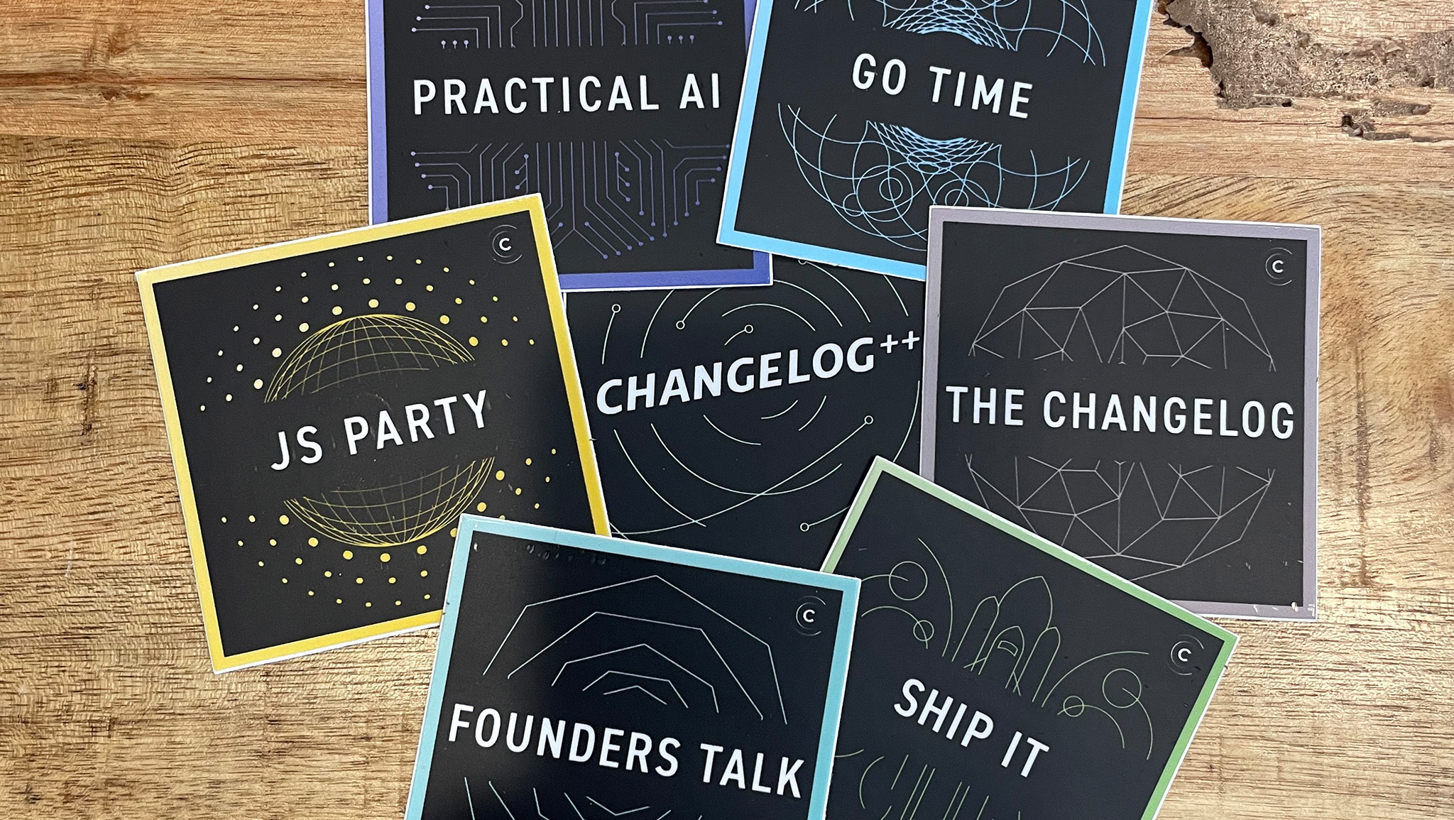 New merch! Changelog sticker packs