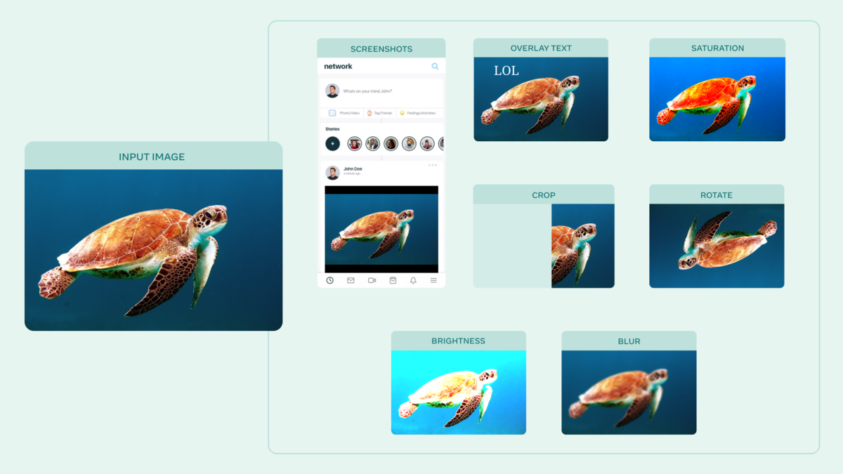 A data augmentations library for audio, image, text, and video