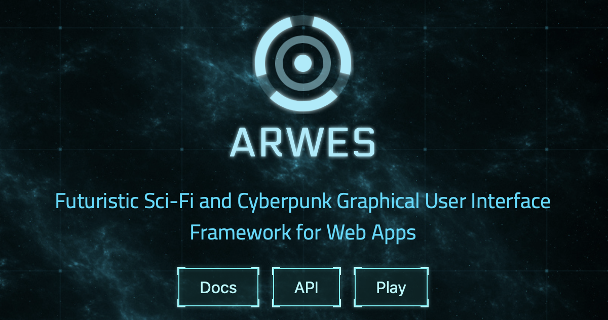 A futuristic / cyberpunk GUI framework for web apps