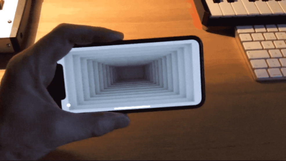 3D face tracking UI experiment with iPhone X