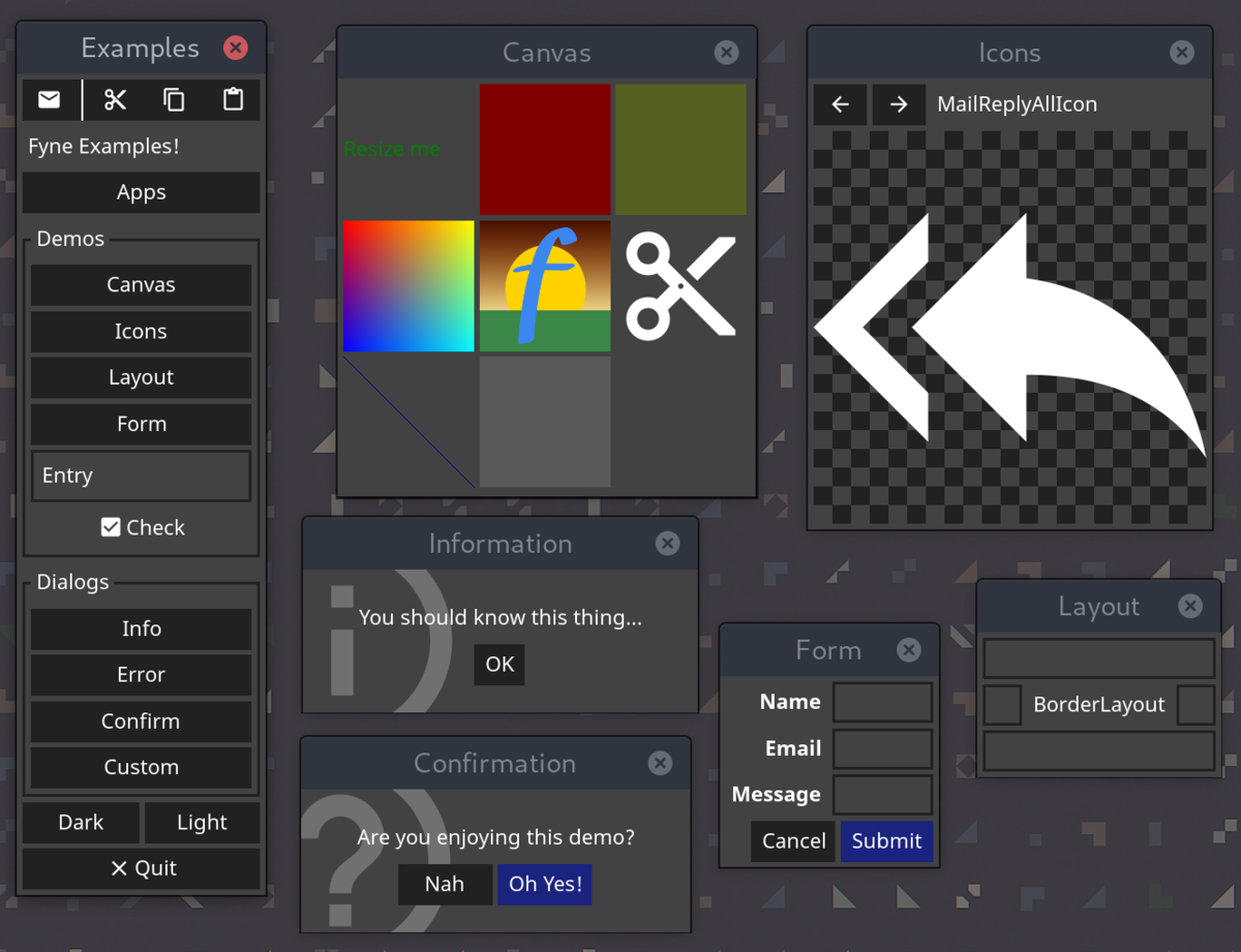 A cross-platform GUI in Go based on Material Design