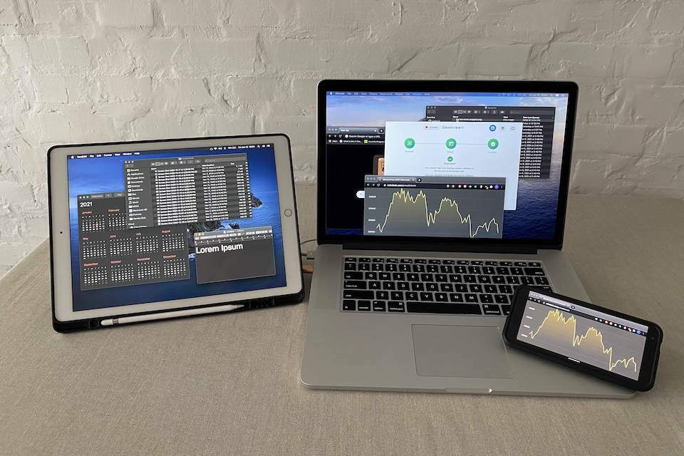 Turn any device with a web browser to a second screen for your computer