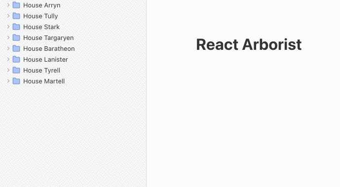 A full-featured tree component for React