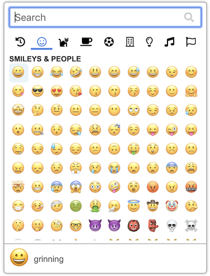 A vanilla JS emoji picker