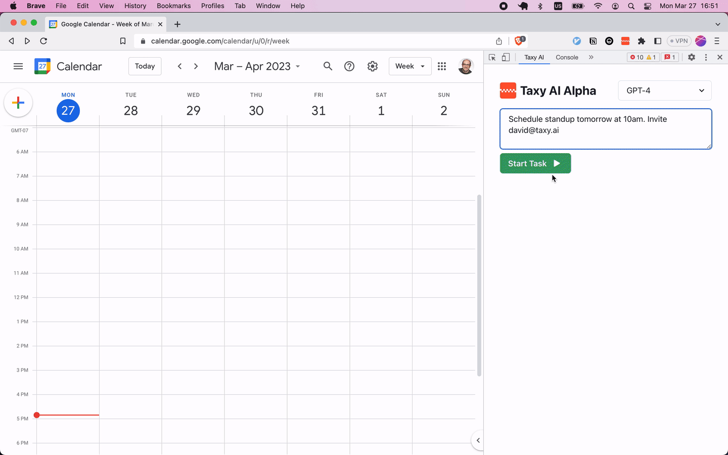 Automate your browser with GPT-4