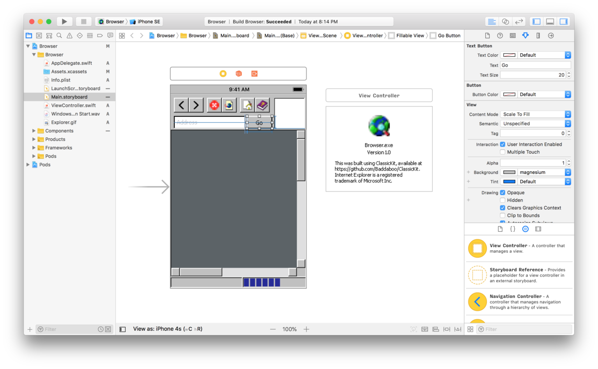 Windows 95 style UI components for iOS 😱