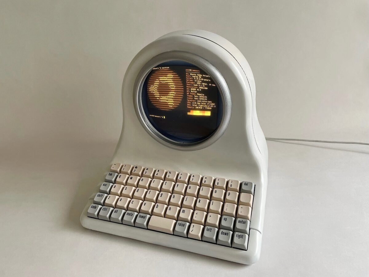 A retro-style computer with a modern core