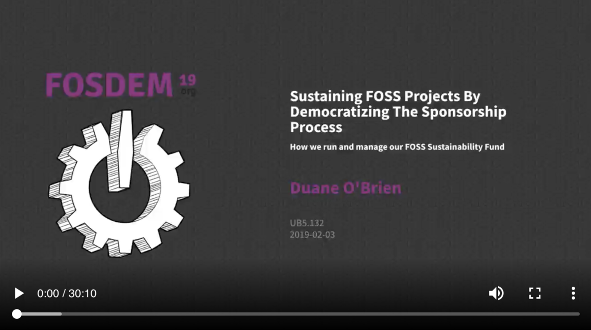 Sustaining FOSS projects by democratizing the sponsorship process