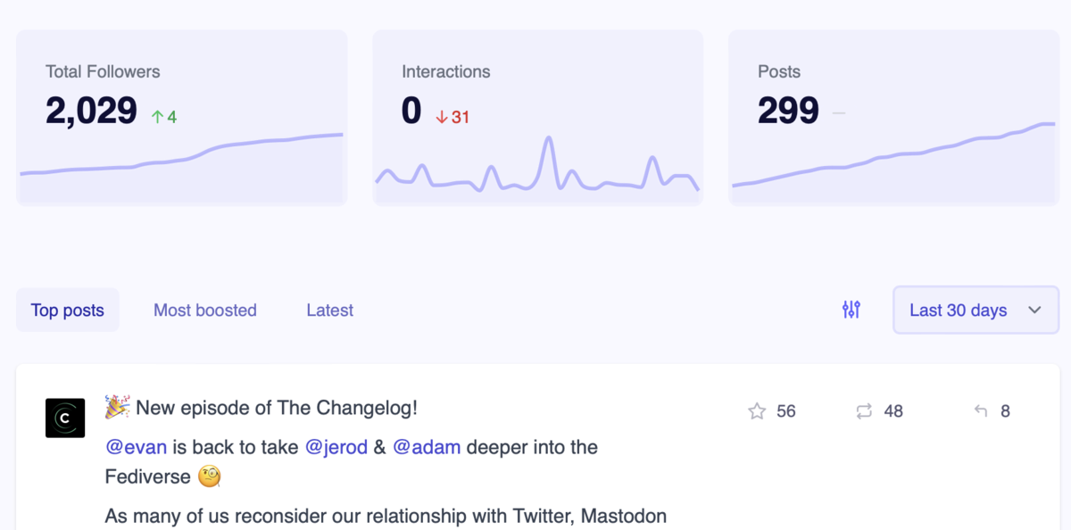 Track the growth of your Mastodon account with MastoMetrics