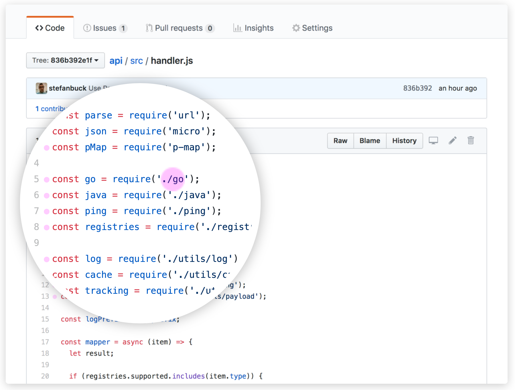 Navigate through GitHub repositories faster than ever