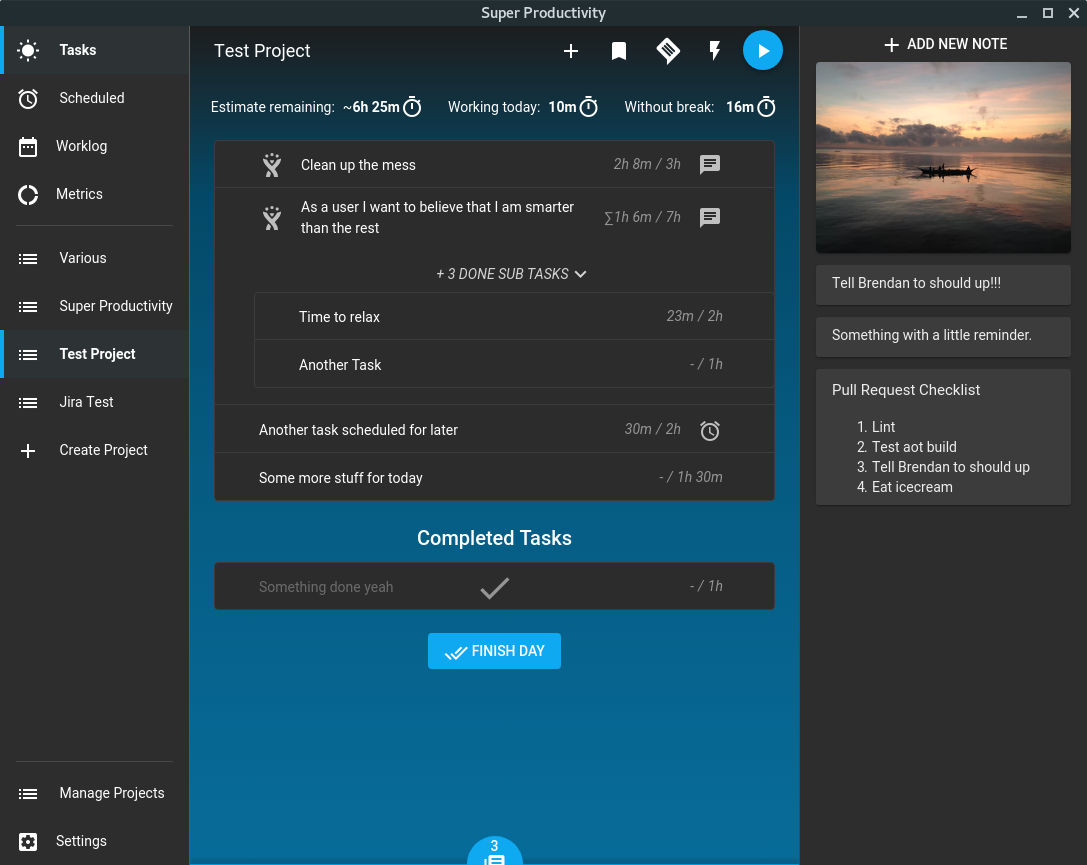 Super Productivity – To-do list & time tracker for programmers