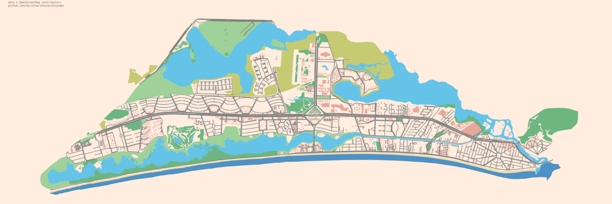 A small set of Python functions to draw pretty maps from OpenStreetMap