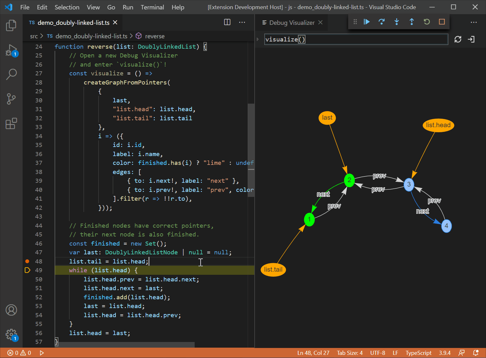 A VS Code extension that visualizes data during debugging
