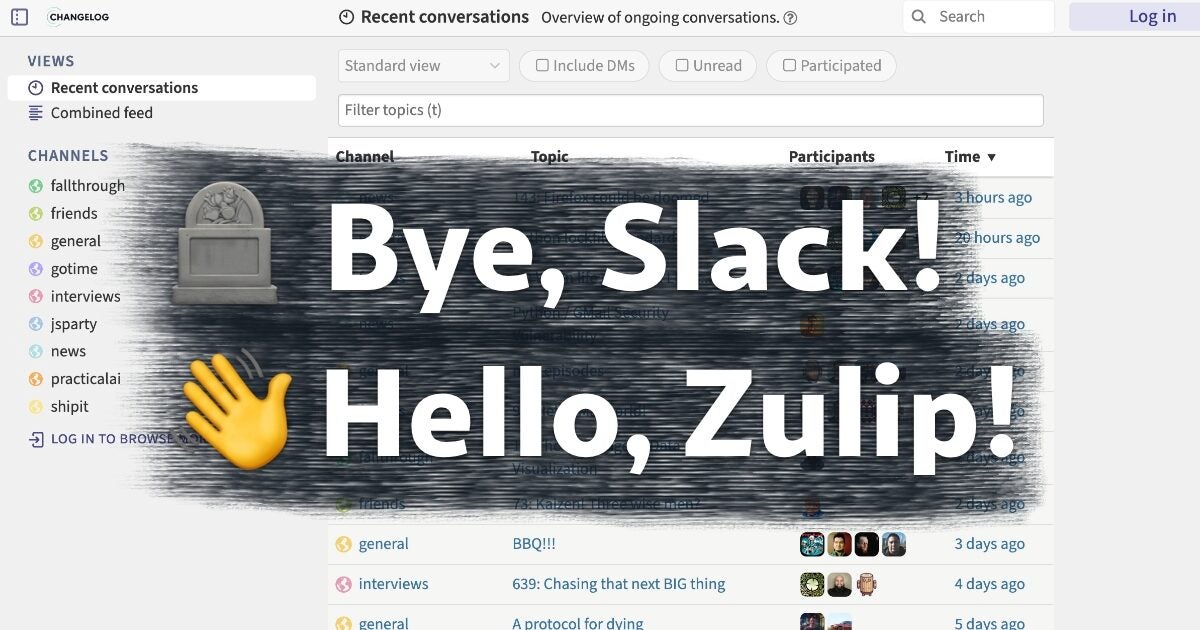 Our Slack is dead. Long live Zulip!